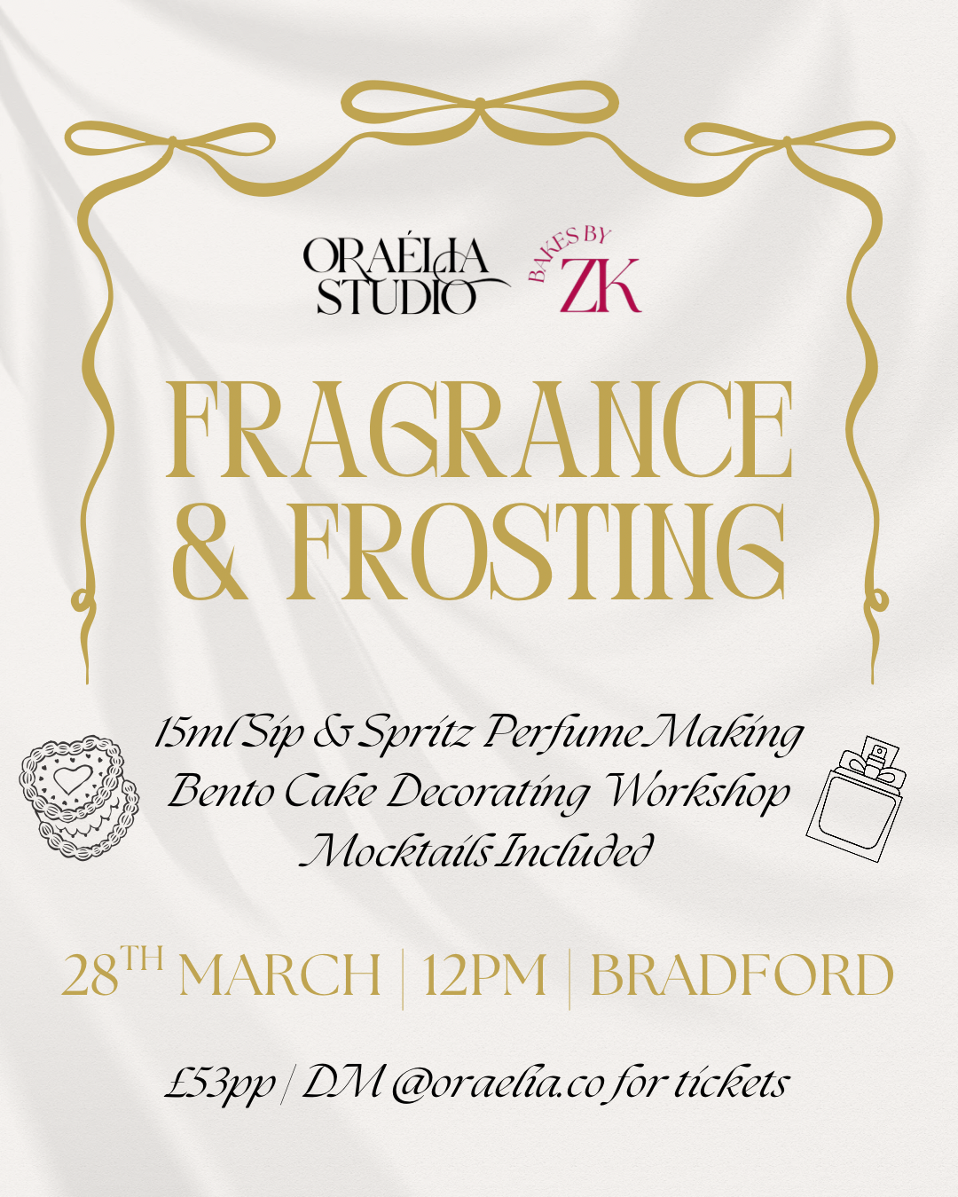 Fragrance & Frosting Event | 28.03.3026 4:30pm
