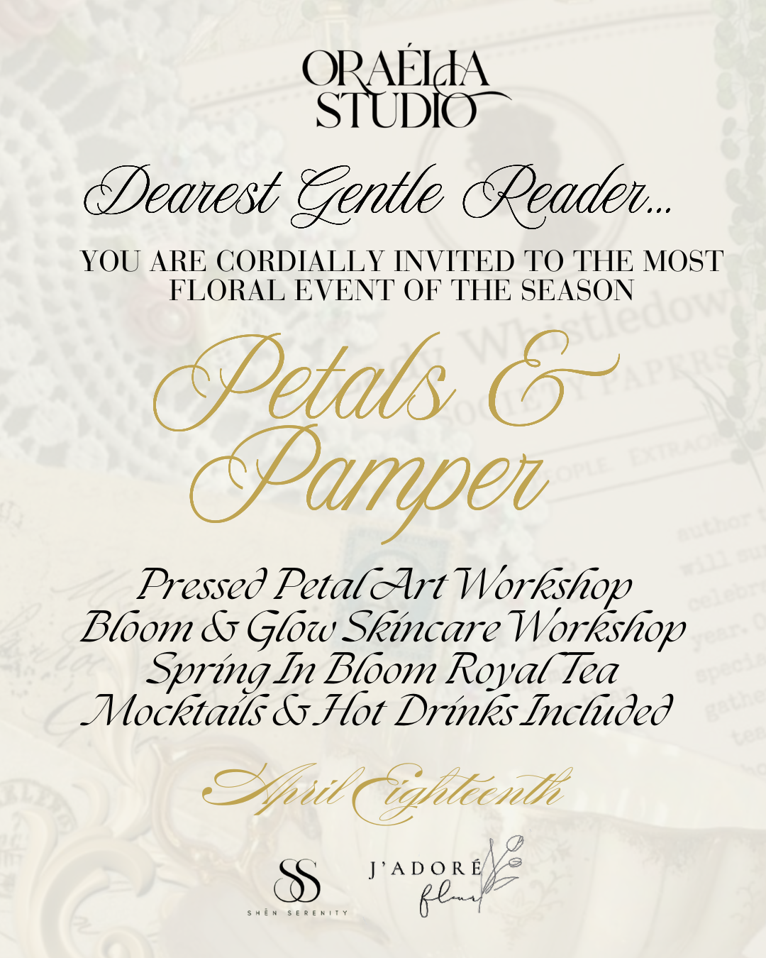 Petals & Pamper Bridgerton Event | 18.04.26 12pm